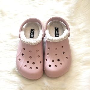 Pink Crocs Classic Lined Clog